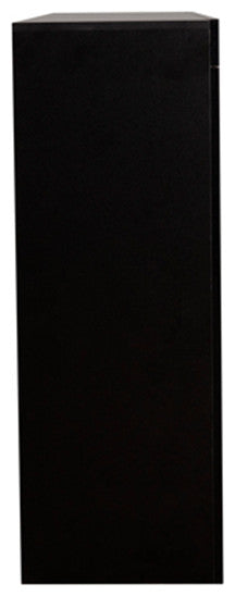 Black High Gloss Sideboard Storage Cabinet modern wood TV stand with 3 doors