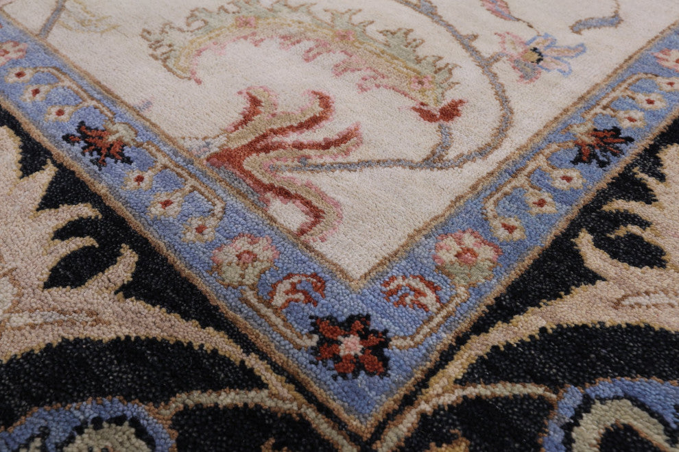 7' 11" X 9' 10" Persian Tabriz Hand Knotted Wool Rug Q9019