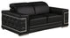 Oliver Genuine Loveseat, Black