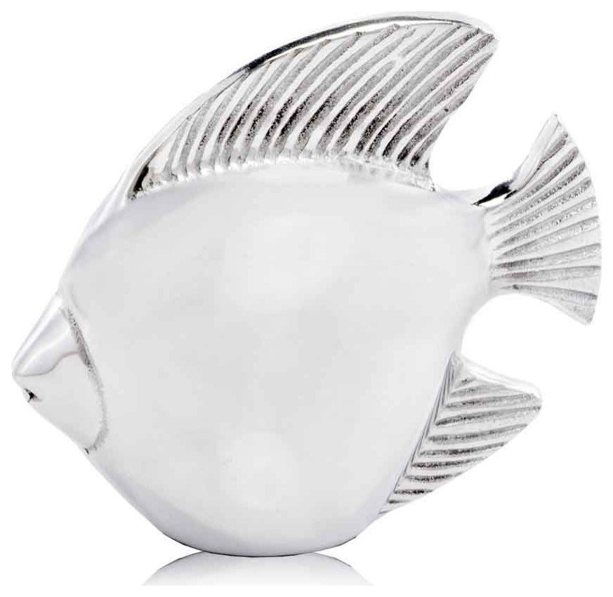 6" Silver Buffed Aluminum Tabletop Sculpture