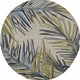 8'X10' Ivory Hand Tufted Tropical Palms Indoor Area Rug