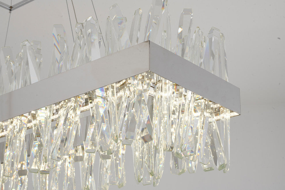 Bethel International LX61C40CH 4-Light LED Chandelier, Chrome