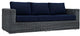 Summon Outdoor Patio Sunbrella, Sofa, Canvas Navy