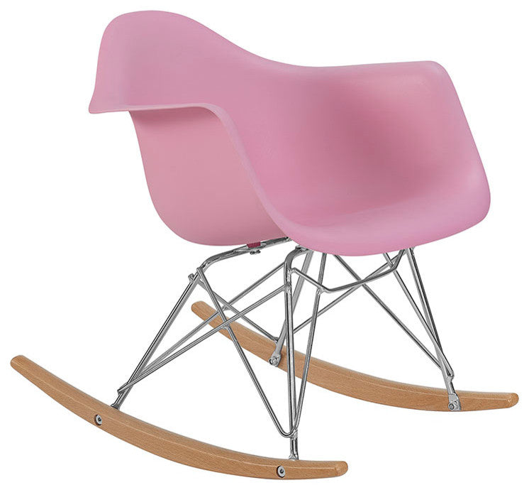 Modern Pink Rocker Kids Chair