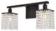 Living District Phineas 2-Light Bath Sconce Black