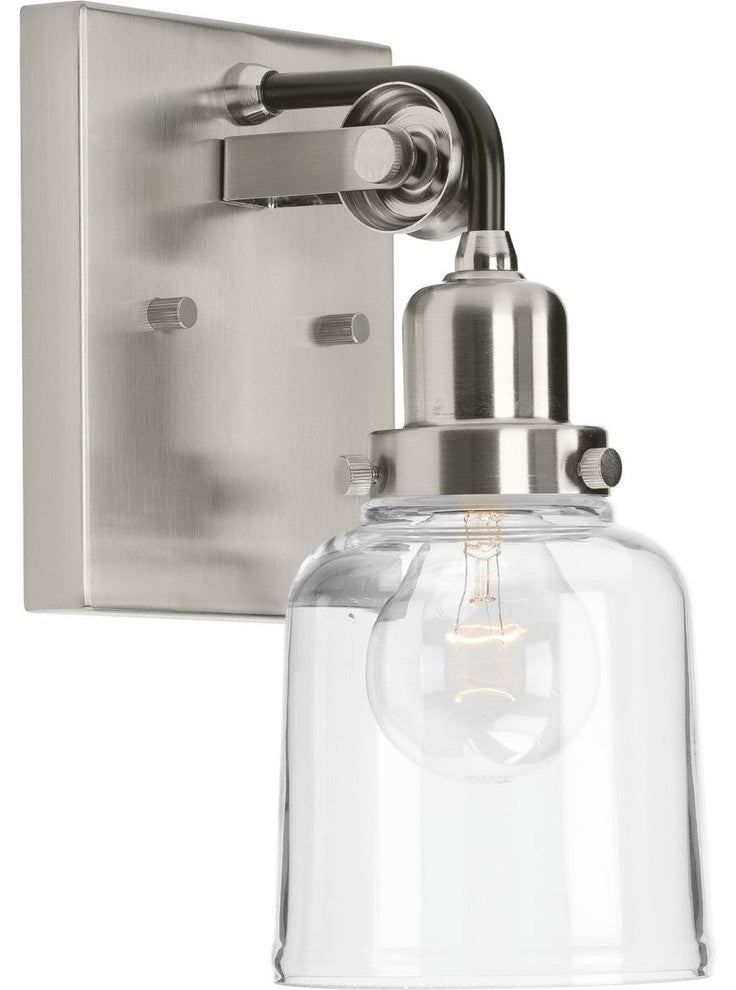 Rushton Collection 1-Light Bath and Vanity, Brushed Nickel