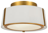 Crystorama FUL-903-GA, 2-Light Ceiling Mount, Antique Gold