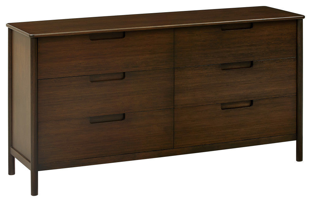 Weston 6-Drawer Dresser, Black Walnut