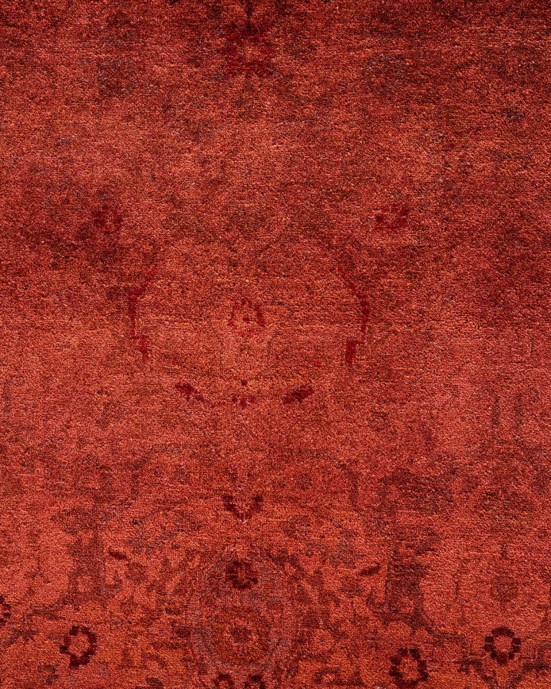 Fine Vibrance, One-of-a-Kind Hand-Knotted Area Rug Pink, 6'3"x9'3"