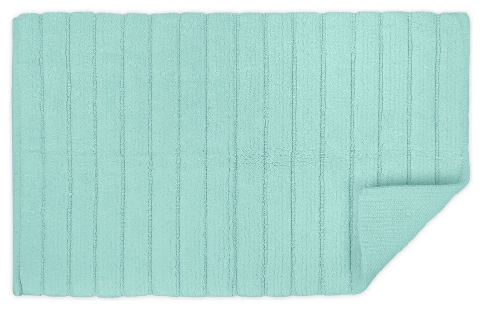 Mint Ribbed Rug, 17"x24"