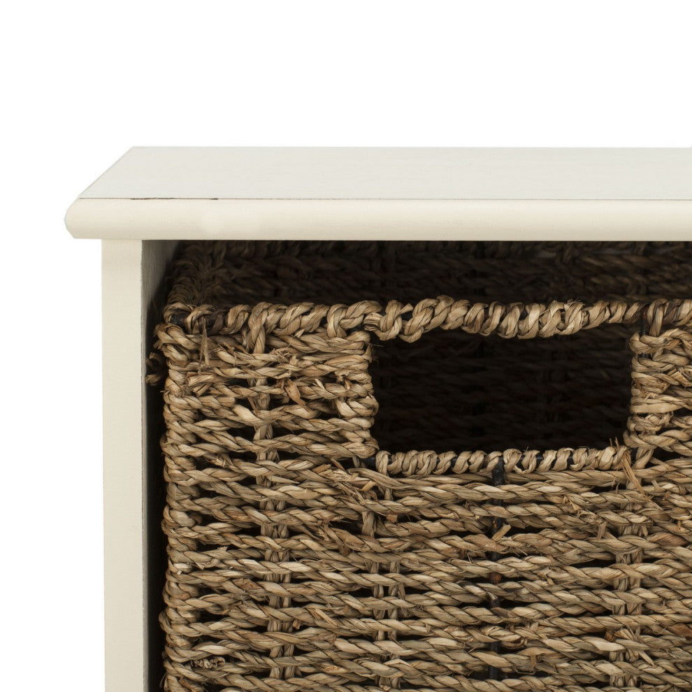 Safavieh Finley Hanging 3 Basket Wall Rack, White