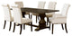 Coaster Parkins 7-piece Wood Dining Room Set Rustic Espresso and Beige