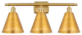 Ballston Cone Bath Vanity Light, Satin Gold, Satin Gold