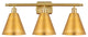 Ballston Cone Bath Vanity Light, Satin Gold, Satin Gold