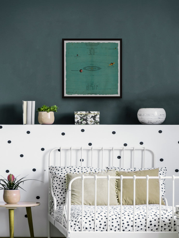 "Planet Motion" Framed Painting Print, 12x12