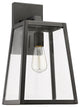 CHLOE Lighting XANDRA 1-Light Textured Black Outdoor Wall Sconce 16"