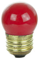 Sunlite 7.5 Watt S11 Colored Indicator, Medium Base, Ceramic Red