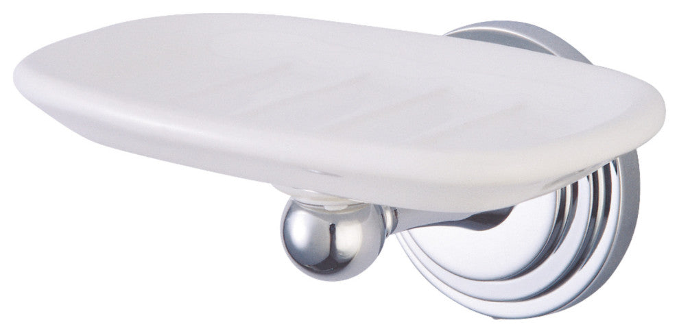Kingston Brass Wall-Mount Soap Dish Holder, Polished Chrome