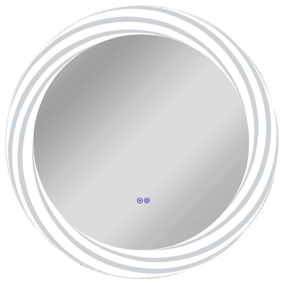 Luminosity Back Lit Round Touchscreen Led Mirror 30" Wide