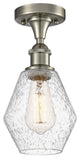 Innovations 516-1C-SN-G654-6-LED 1-Light Semi-Flush Mount, Brushed Satin Nickel