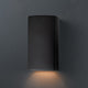 Ambiance, Small ADA Rectangle, Closed Top, Outdoor, Wall Sconce, Carbon Matte Black