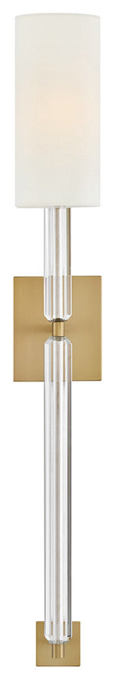 Hinkley Anika Large Single Light Sconce, Lacquered Brass