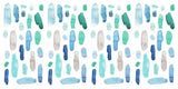 Cool Watercolor Swatch Peel And Stick Wall Decals