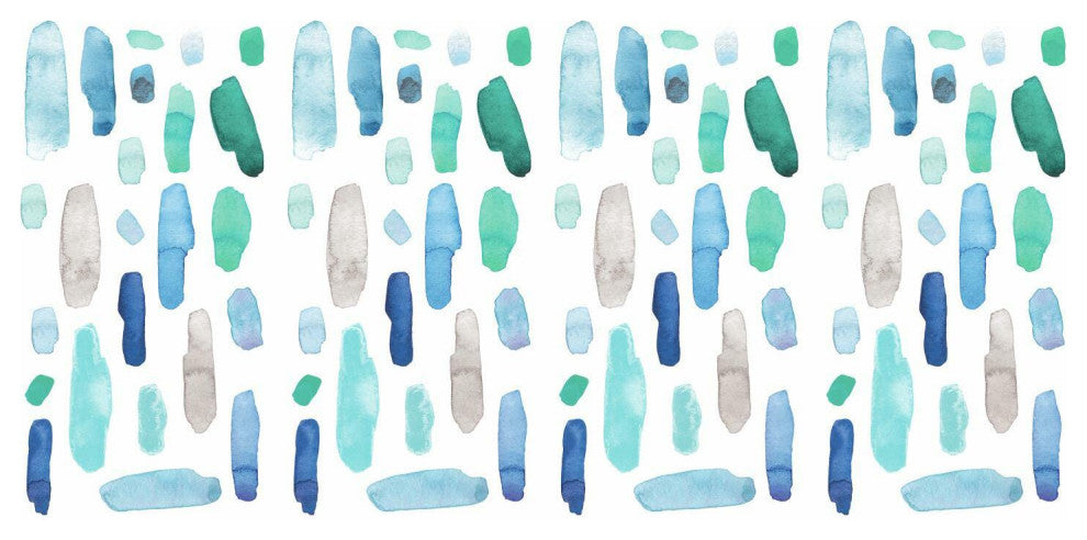 Cool Watercolor Swatch Peel And Stick Wall Decals