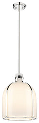Zlite 818-12PN 1-Light Pendant, White Opal