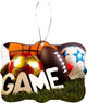 Sports Balls Design Rectangle Christmas Tree Ornament