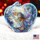 Hand Painted Scenic Glass Ornament Limited Edition Flower Fairy