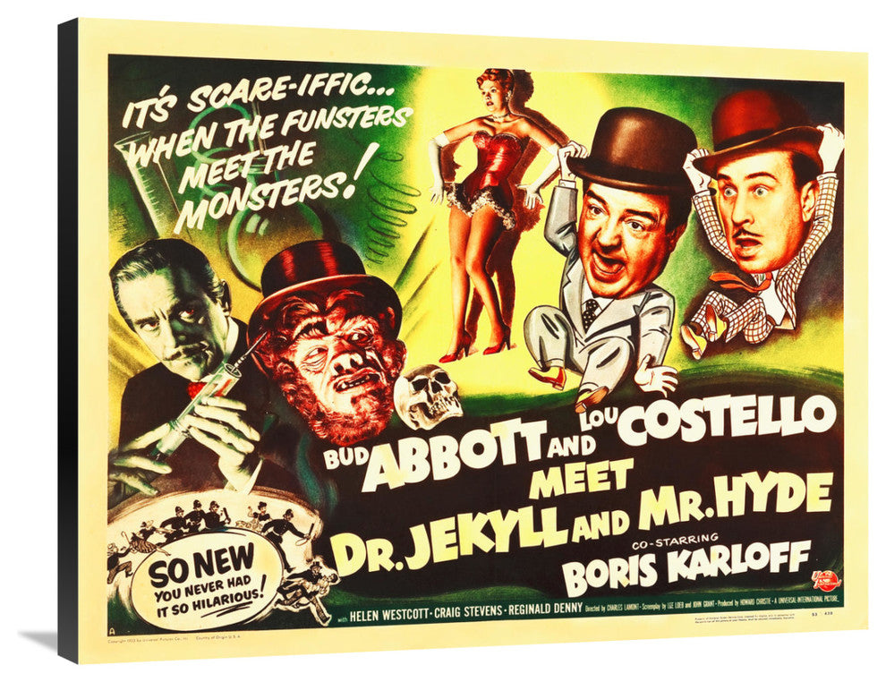 Abbott and Costello, Meet Dr Jekyll And Mr. Hyde, 36x28