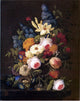 Severin Roesen Floral Still Life With Nest of Eggs Wall Decal Print