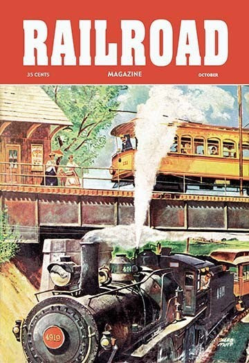 Railroad Magazine: Traveling, 1950 - Gallery Wrapped Canvas Art 28" x 42"