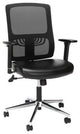OFM Mid Back Mesh Back With Leather Seat Office Chair, Lumbar Support, ESS-3048