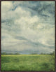 Blurred, 41.25"x53.25", Espresso Natural Wood Gallery Floater