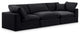 Comfy Upholstered Modular Sofa, Black, 3-Piece: 1 Armless Chair, 2 Corner Chair, Velvet