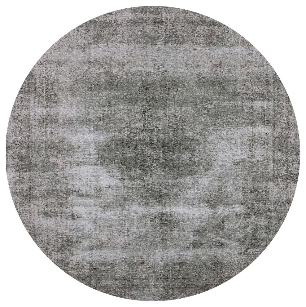 Ahgly Company Indoor Round Mid-Century Modern Area Rugs, 8' Round