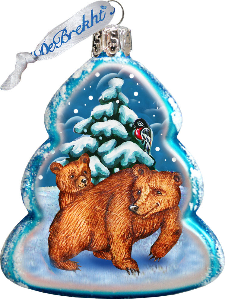 Scenic Glass Ornament Beach Bum, Set of 3