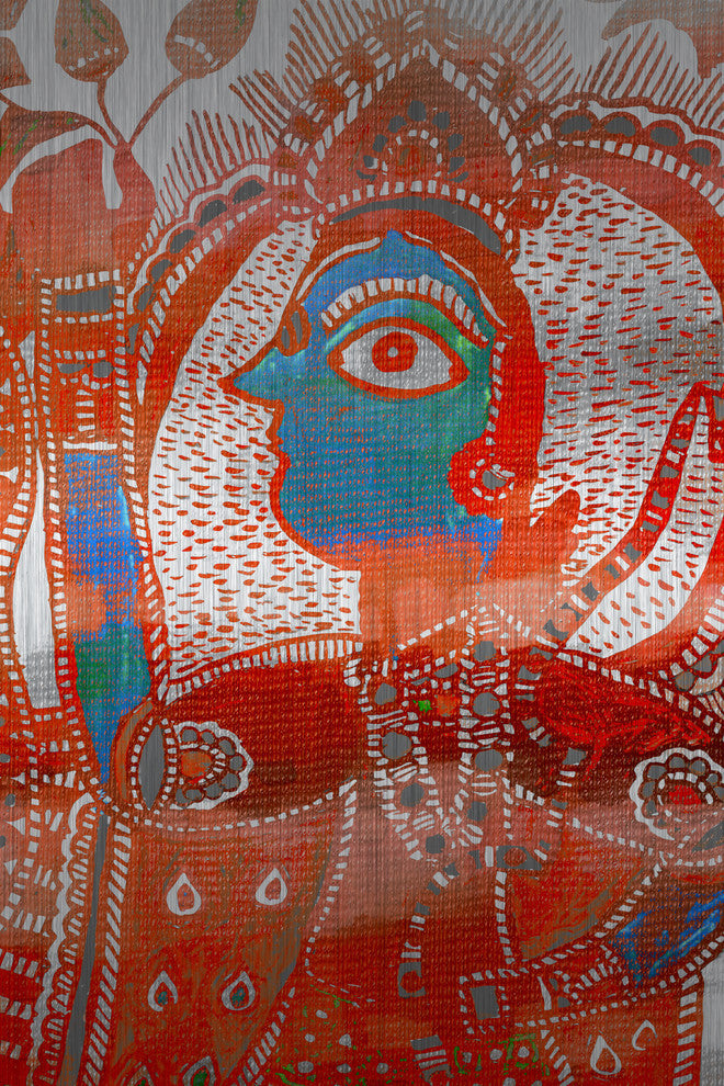 "Watching You" UV Ink Print on Brushed  Aluminum, 24"x36"