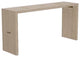 Maxwell 60" Console Table, Finish: Dove, Brushed Nickel