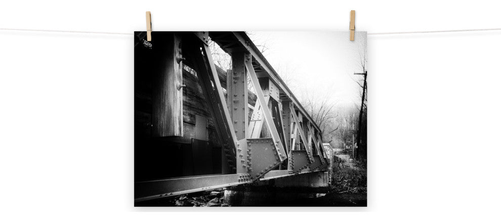 White Clay Creek Bridge Landscape Photo Unframed Wall Art Print, 18" X 24"