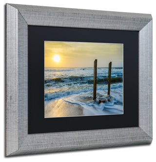 PIPA Fine Art 'Kissed by the Sea' Matted Framed Art, 14x11