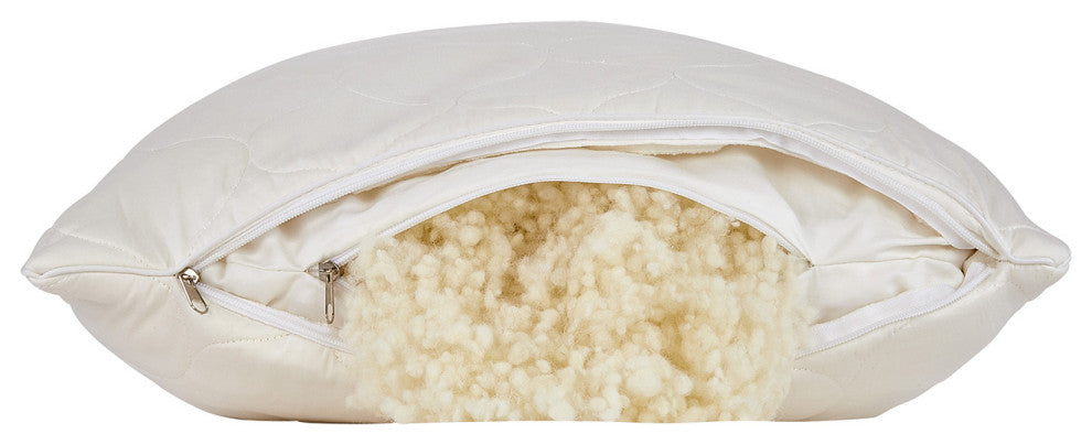myWoolly Pillow, 100% natural, Queen 20x30"