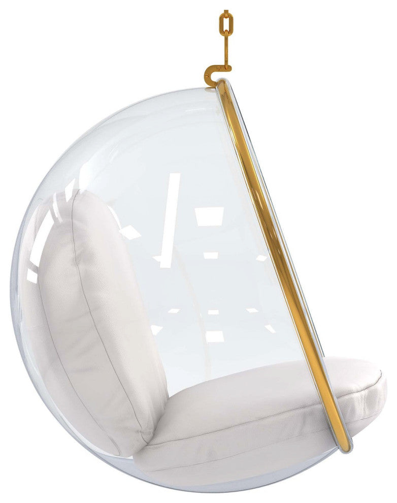 Hanging Bubble Chair, Gold