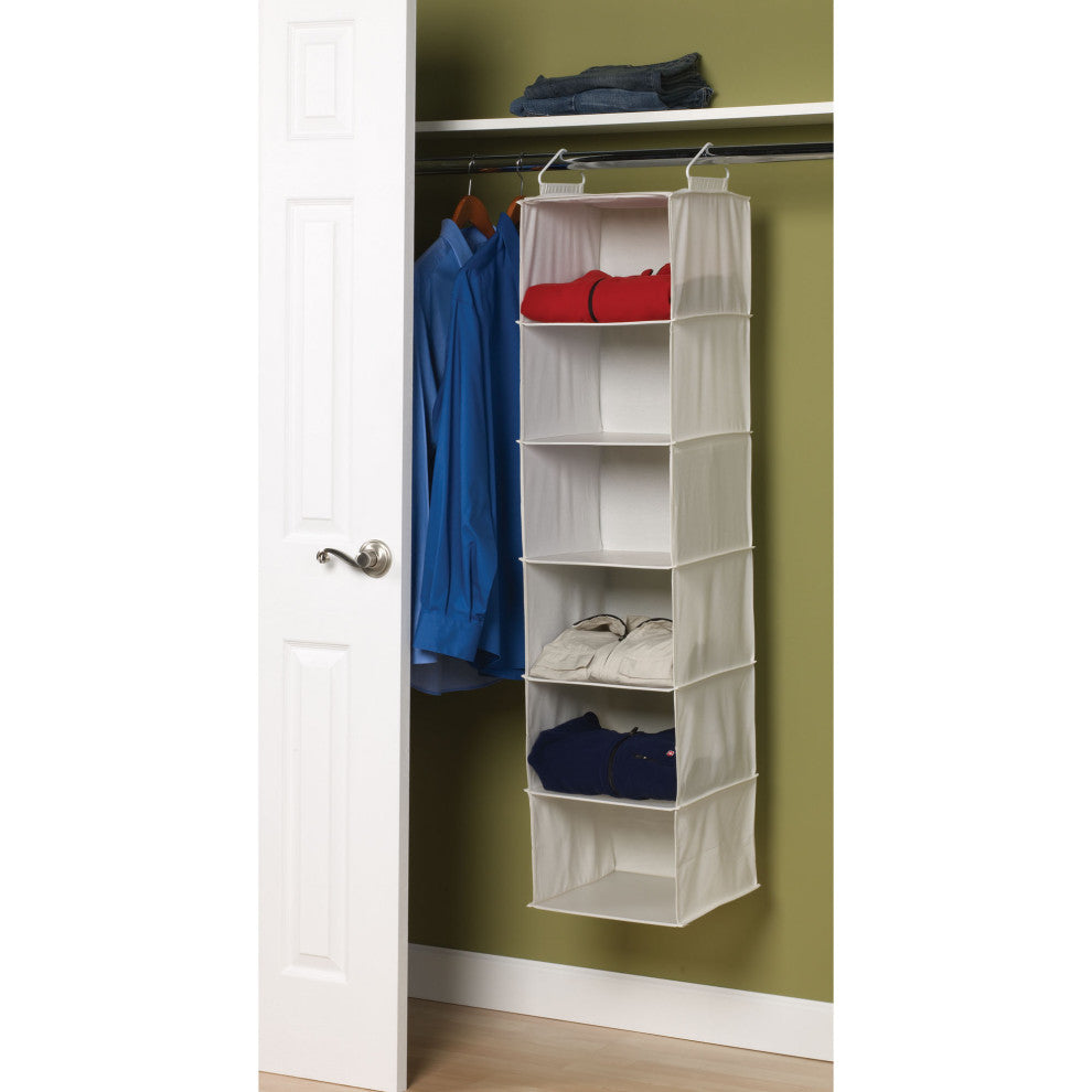 6-Shelf Hanging Closet Organizer