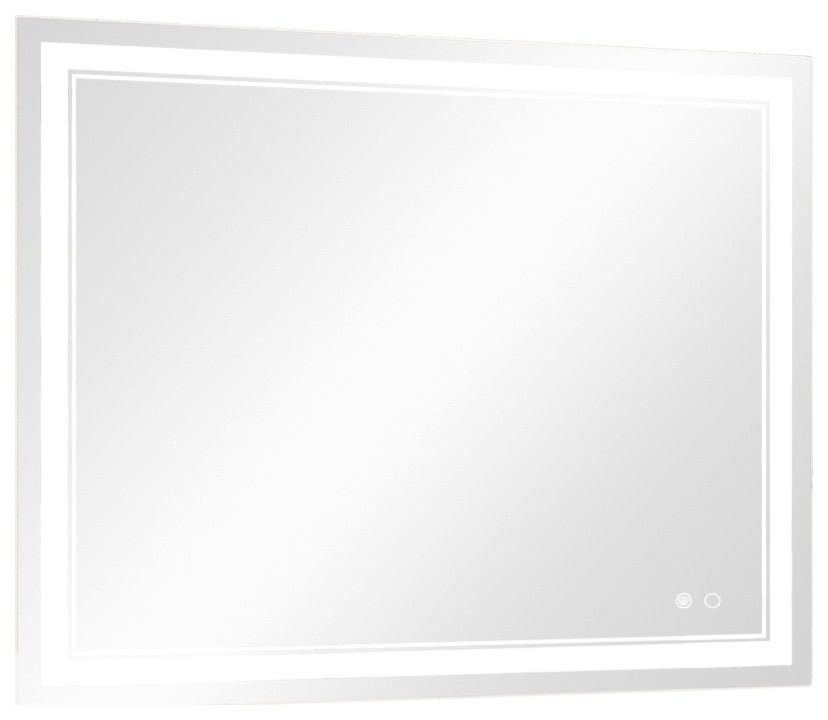 LED Bathroom Mirror, Anti-Fog Memory Dimmable IP54 Waterproof, 48"x32"