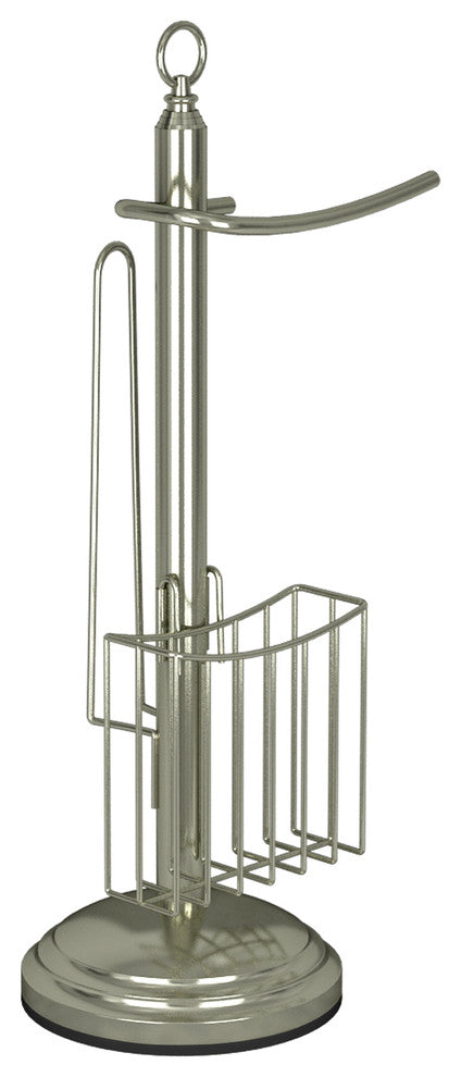 nu steel Chrome Toilet Tissue Holder With Storage
