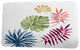 Tropical Resort Brambles Floral Print Bath Mat, Coral, 17"x24"