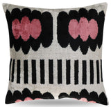 Canvello Pink Black White Pillows With Decorative Cover 16"x16"